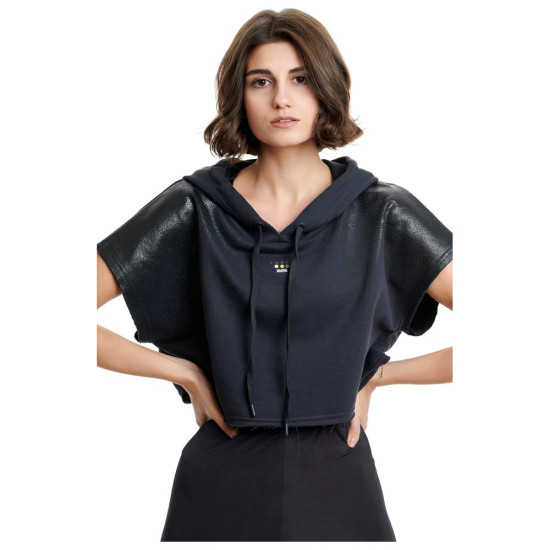 Bodytalk Γυναικείο κοντομάνικο φούτερ Crop